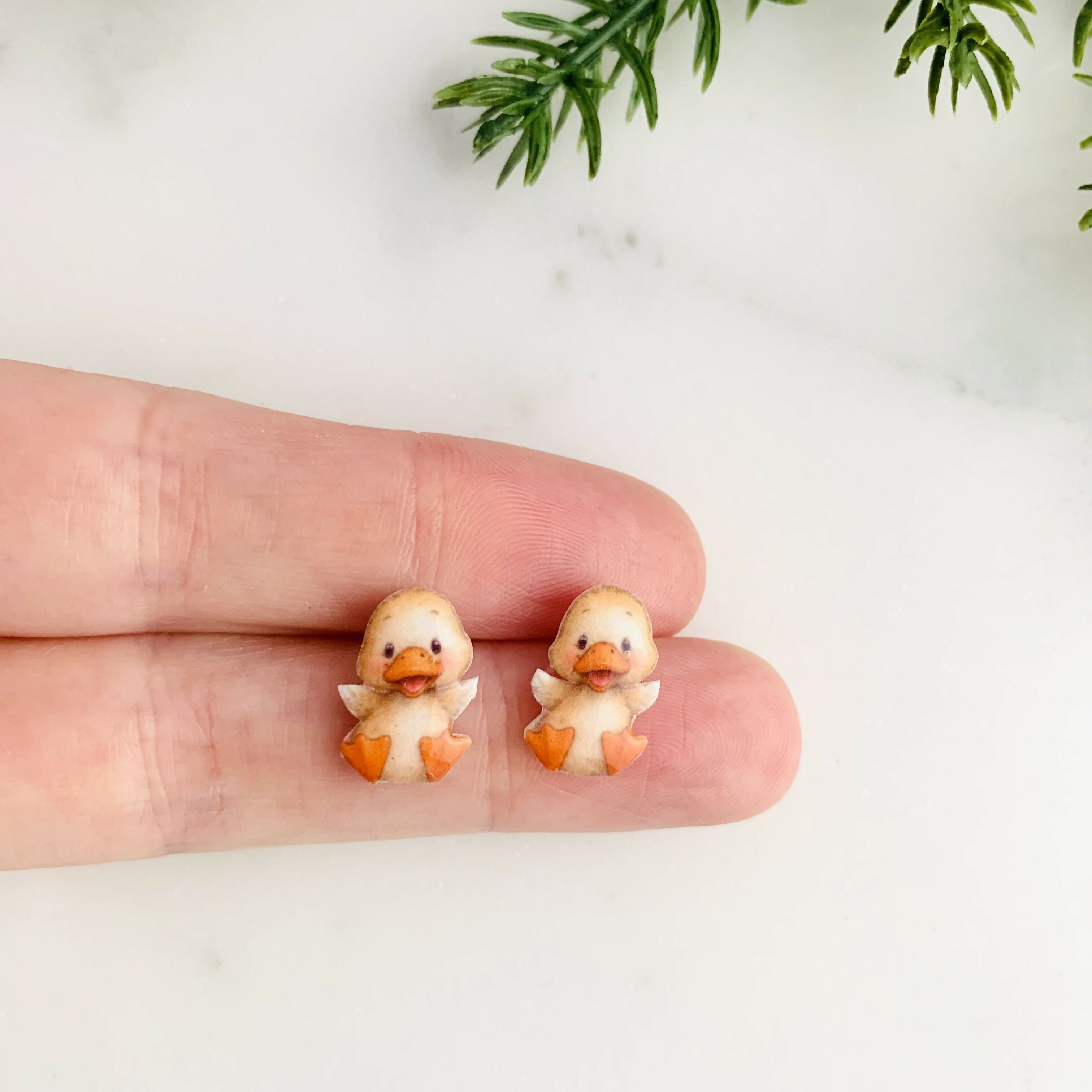 Cute Duck Stud Earrings