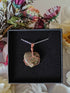 Unakite Wire Wrapped Crystal Heart Necklace on Sterling Silver Chain