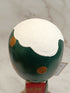 30cm Green Handmade Free Standing Painted Wooden Rounded Topped Toadstool Elf House - Whimsical Woodland Ornament & Holiday Keepsake
