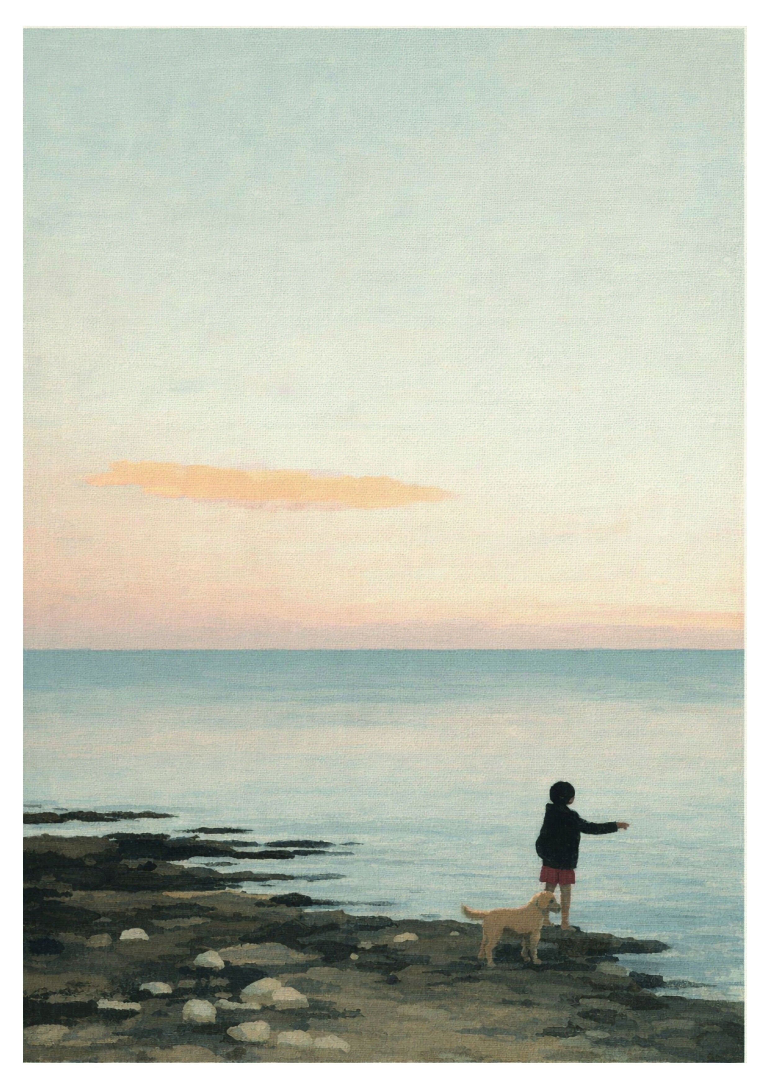 The Boy And The Sea A4 Print