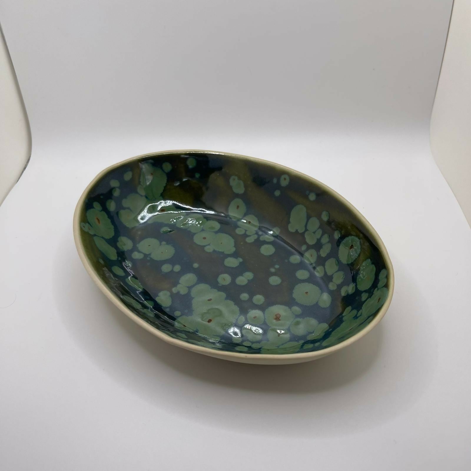 Artistic Green Large Trinket Dish