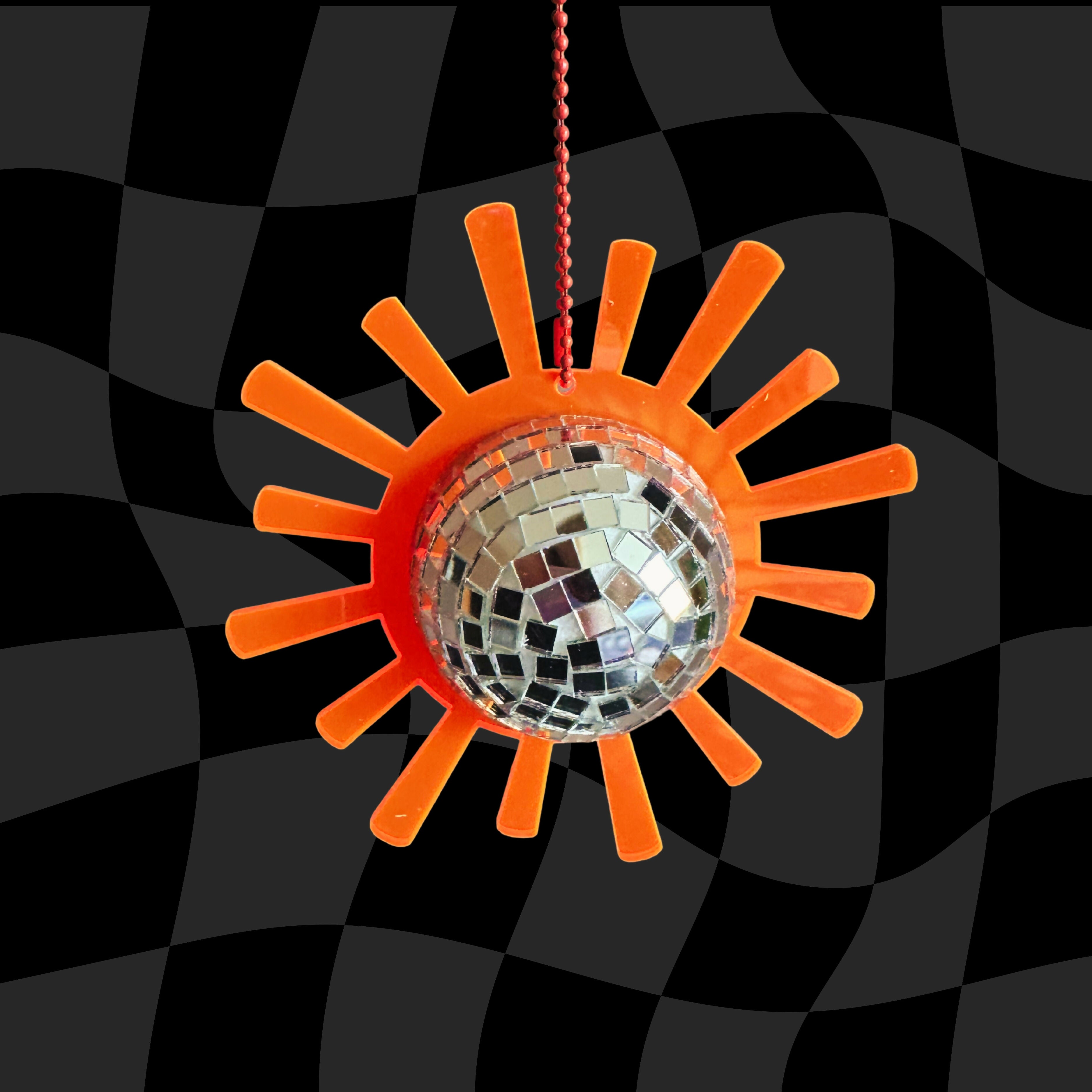 Disco Dangler - Neon Acrylic Mirrorball Hanger