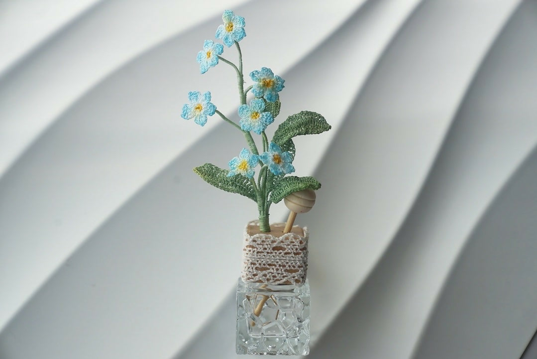 Forget Me Not Flower Car Air Freshener