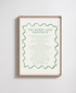 Worry-Less Manifesto A5 Art Print