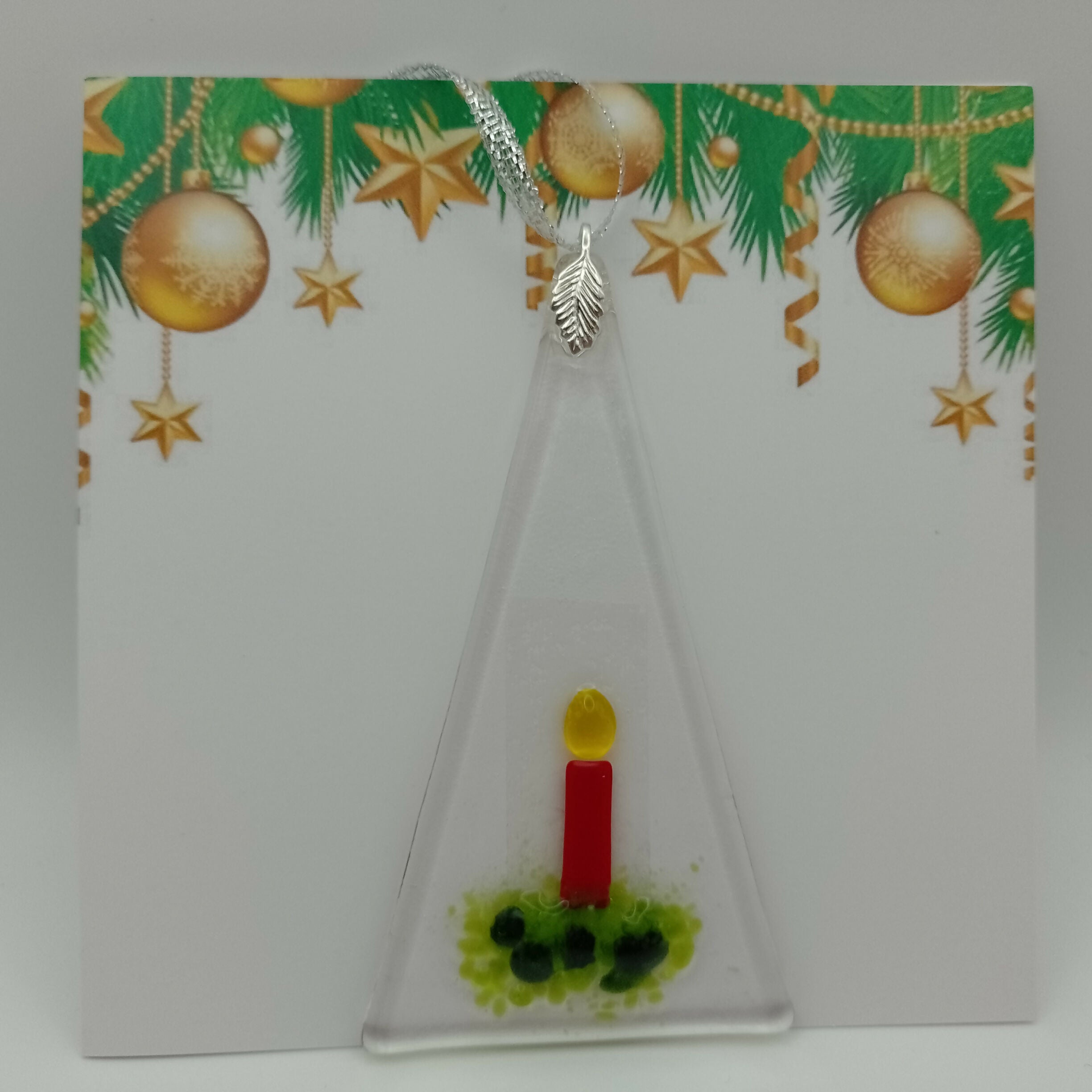 Fused Glass Christmas Card