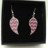 Pink and Purple Zig Zag Enamel Teardrop Earrings