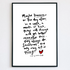 Maybe Tomorrow Poem Print