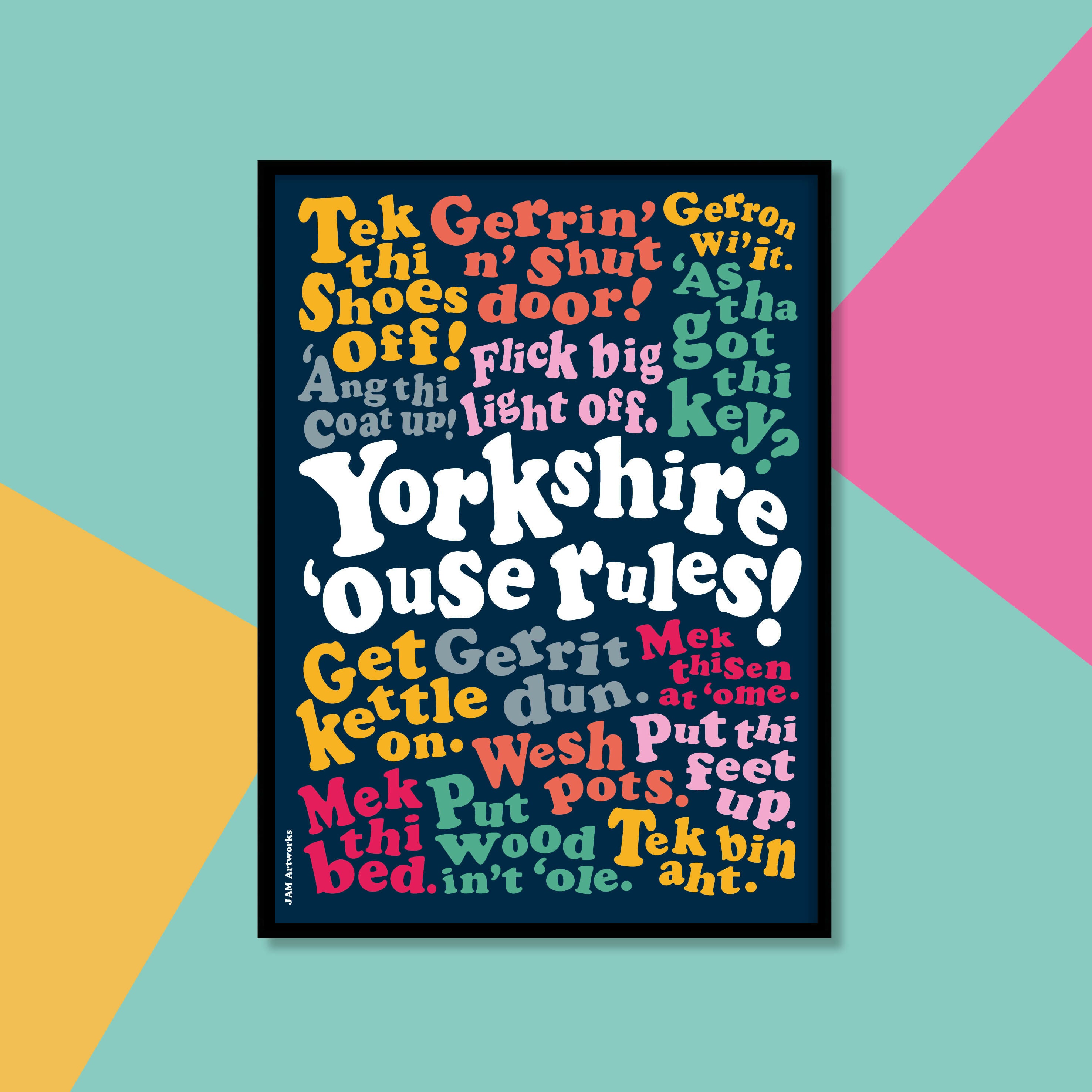 Yorkshire House Rules A4 Print