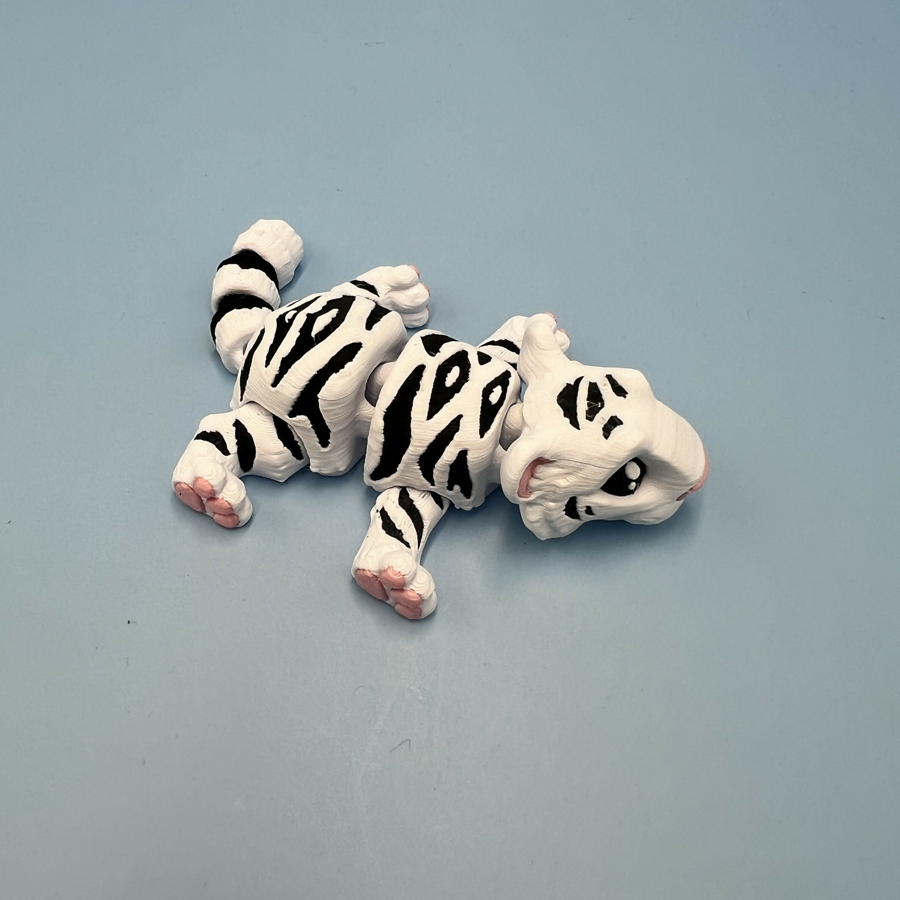 3D Printed SMALL: Articulated Sensory Fidget Animals friends Tigers 11cm