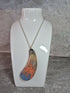 Unique Hand Crafted Tear Drop Shaped Pendant With a Fiery Textured Pattern