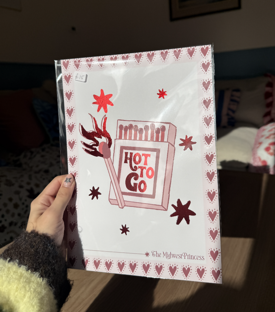 Hot To Go Matchbox Illustrated Midwest Princess Print