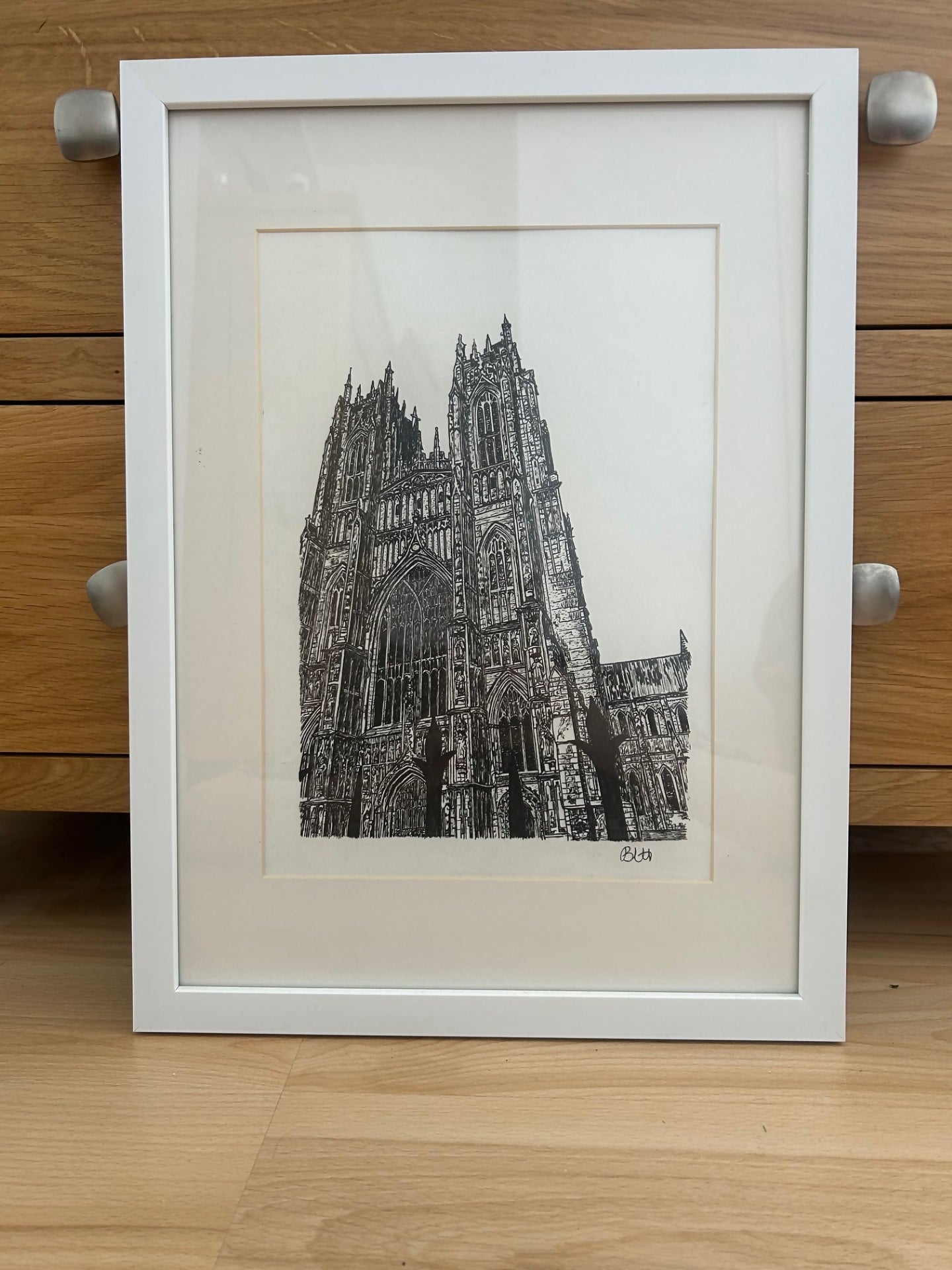 Beverley Minster Original Framed Drawing