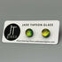 Yellow & Green Dichroic Fused Glass Sterling Silver Stud Earrings - Handmade by Jade Tapson Glass.