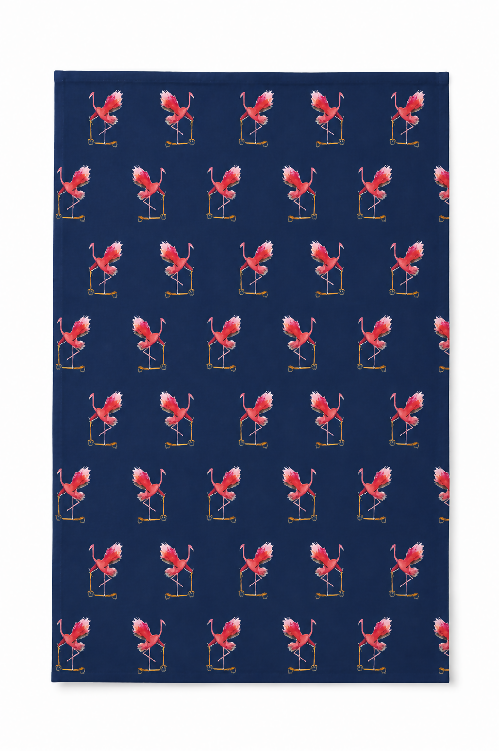 Art-led Cotton Tea Towel | flamingo, cottage, heart tree, mushrooms designs