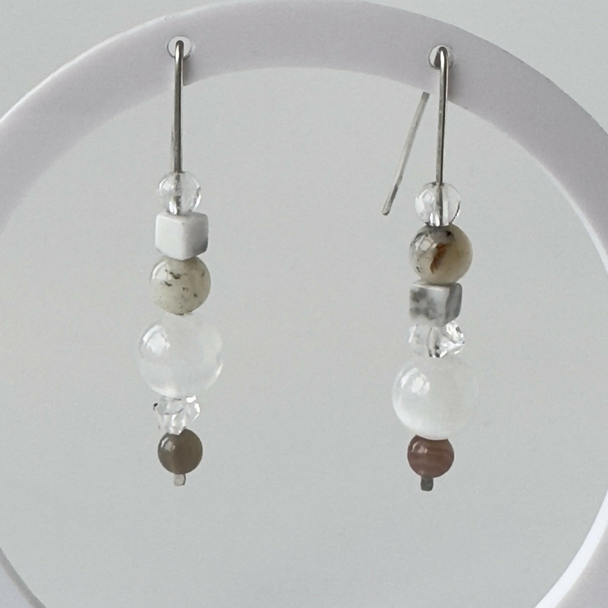 INFINITE EARRINGS | STERLING SILVER & STONE EARRINGS FOR AWARENESS