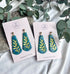 Ocean Dream Collection - Leaf Imprint Polymer Clay Earrings
