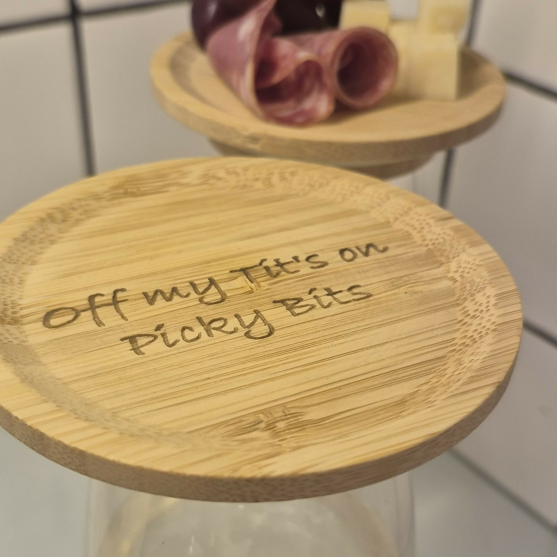Mini Wine Glass Charcuterie Board – Portable Snack Topper - Picky Bits