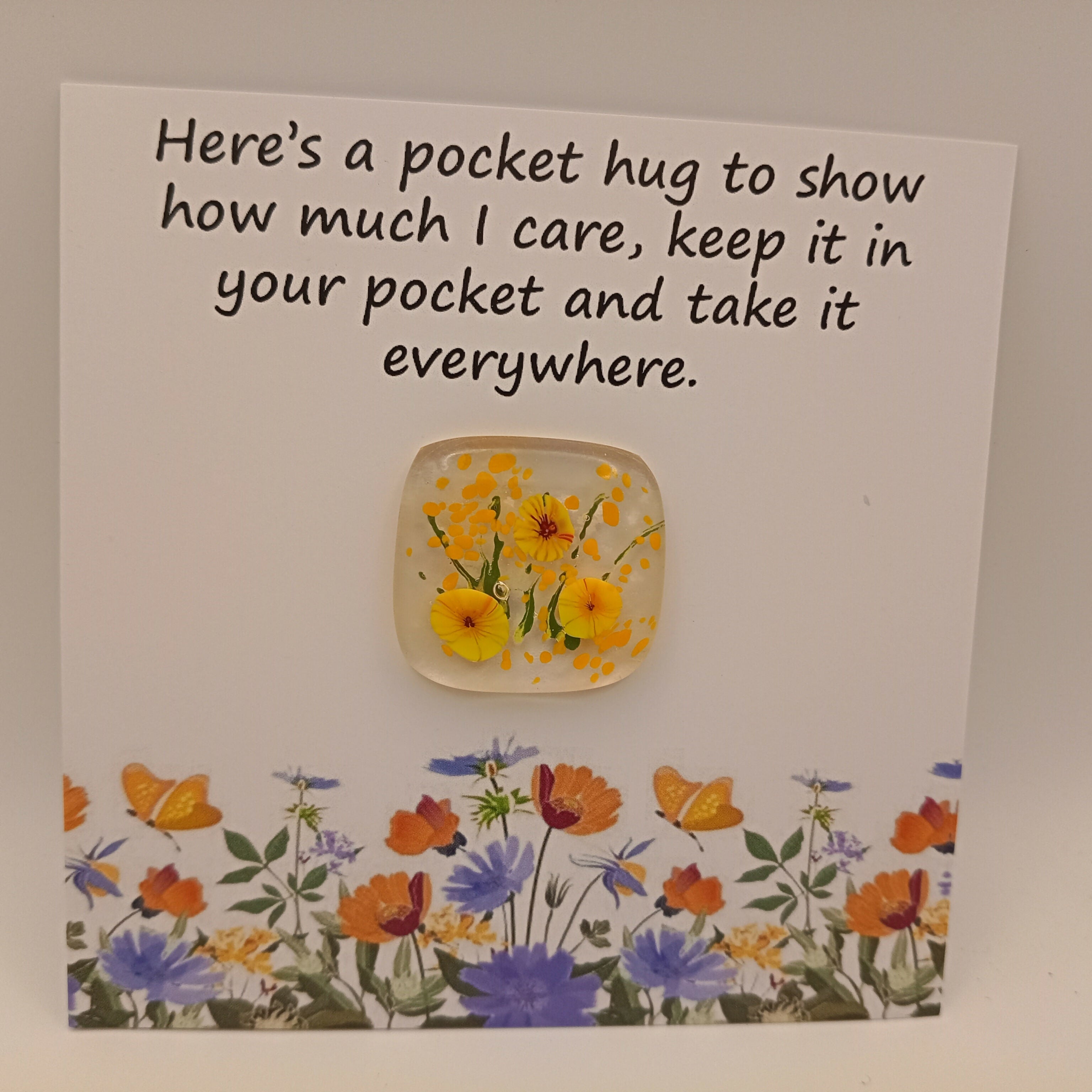 Glass Pocket Hug Card