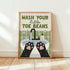 Wash Your Little Toe Beans Cat Print