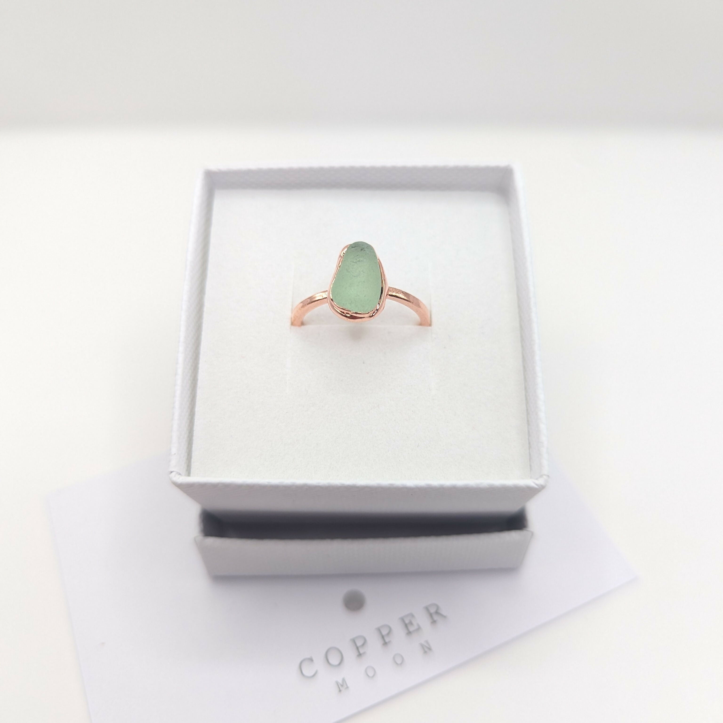 SEAGLASS RING- SIZE M