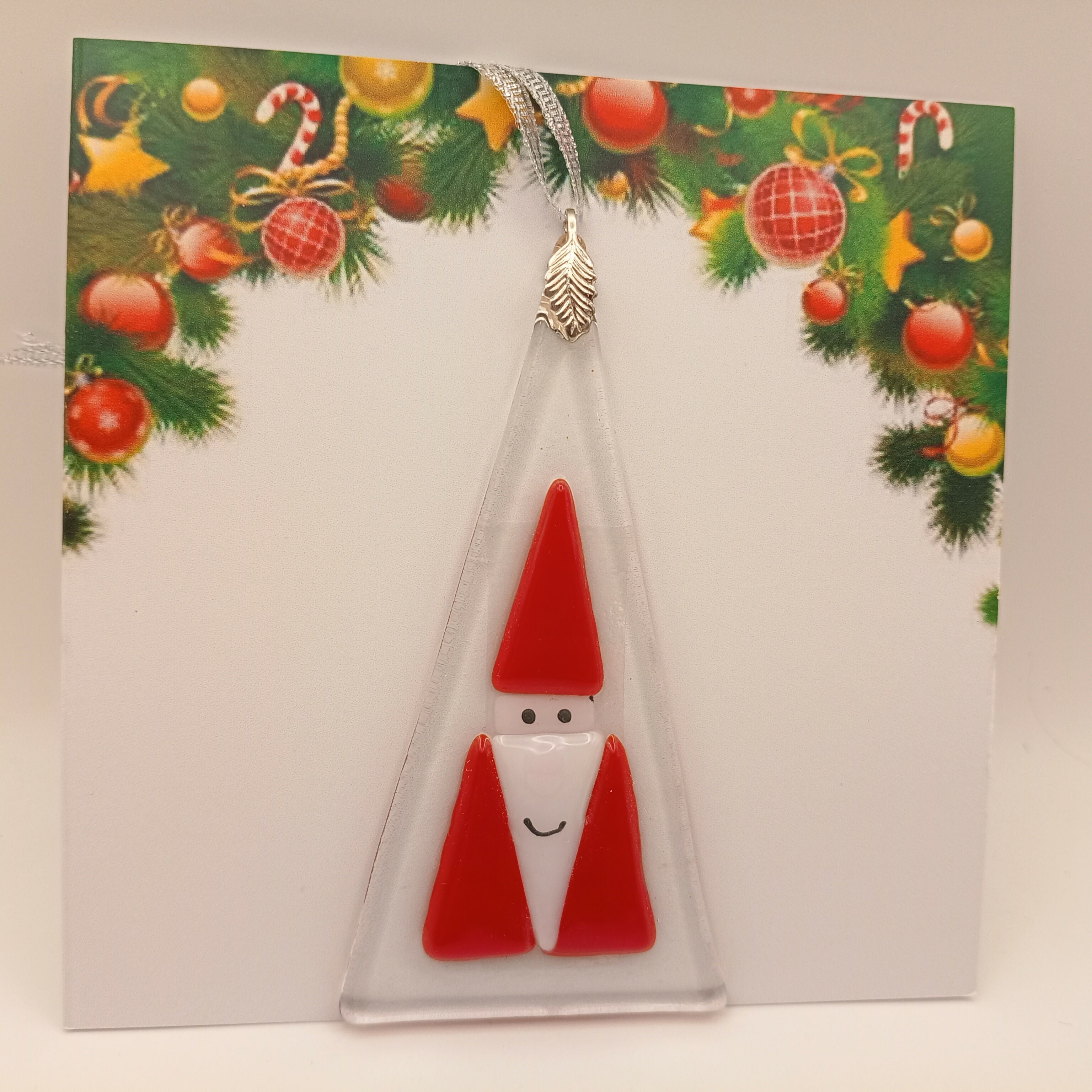 Fused Glass Christmas Card