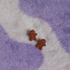 Polymer Clay Gingerbread Man Stud Earrings