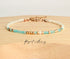 Gemstone morse code bracelets