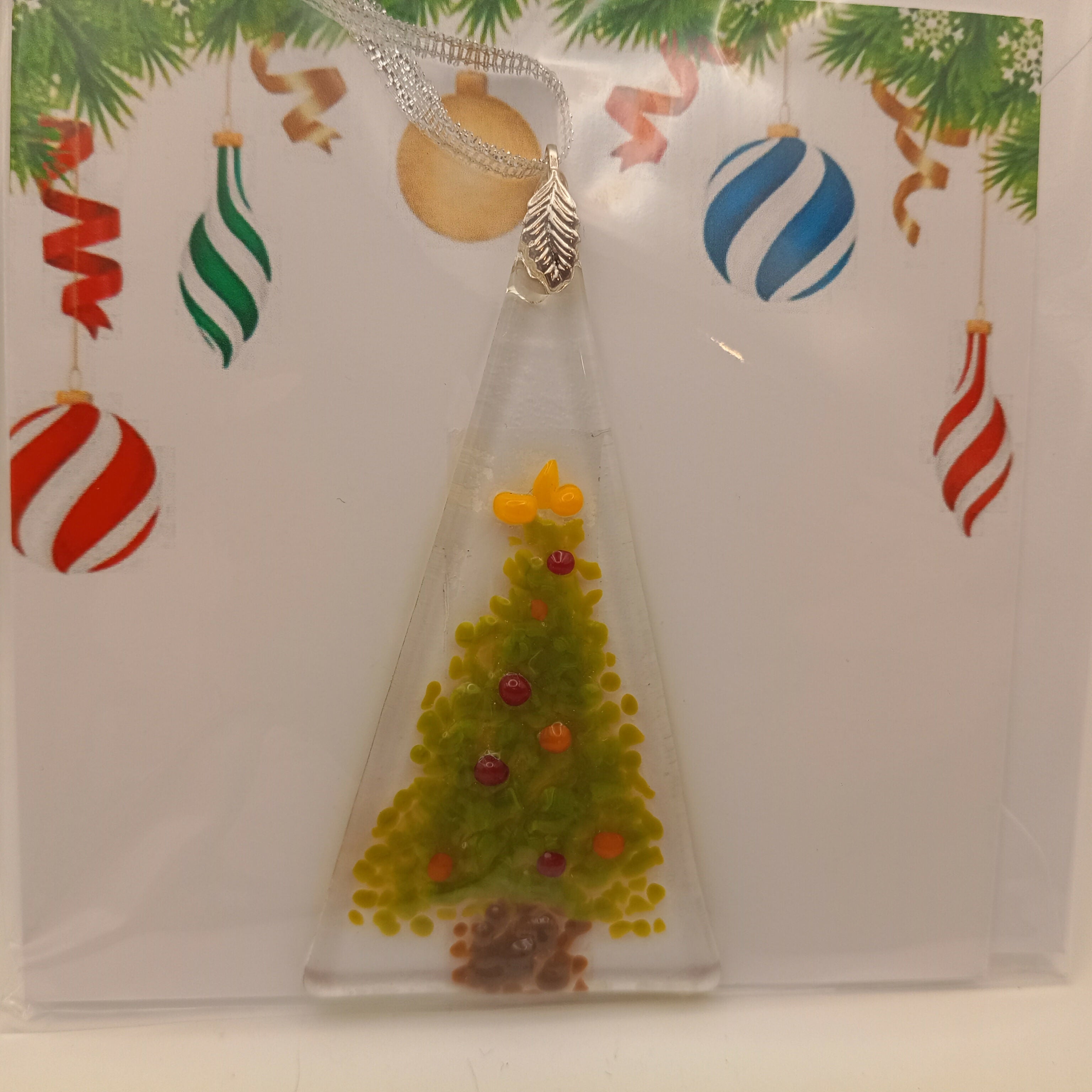 Fused Glass Christmas Card