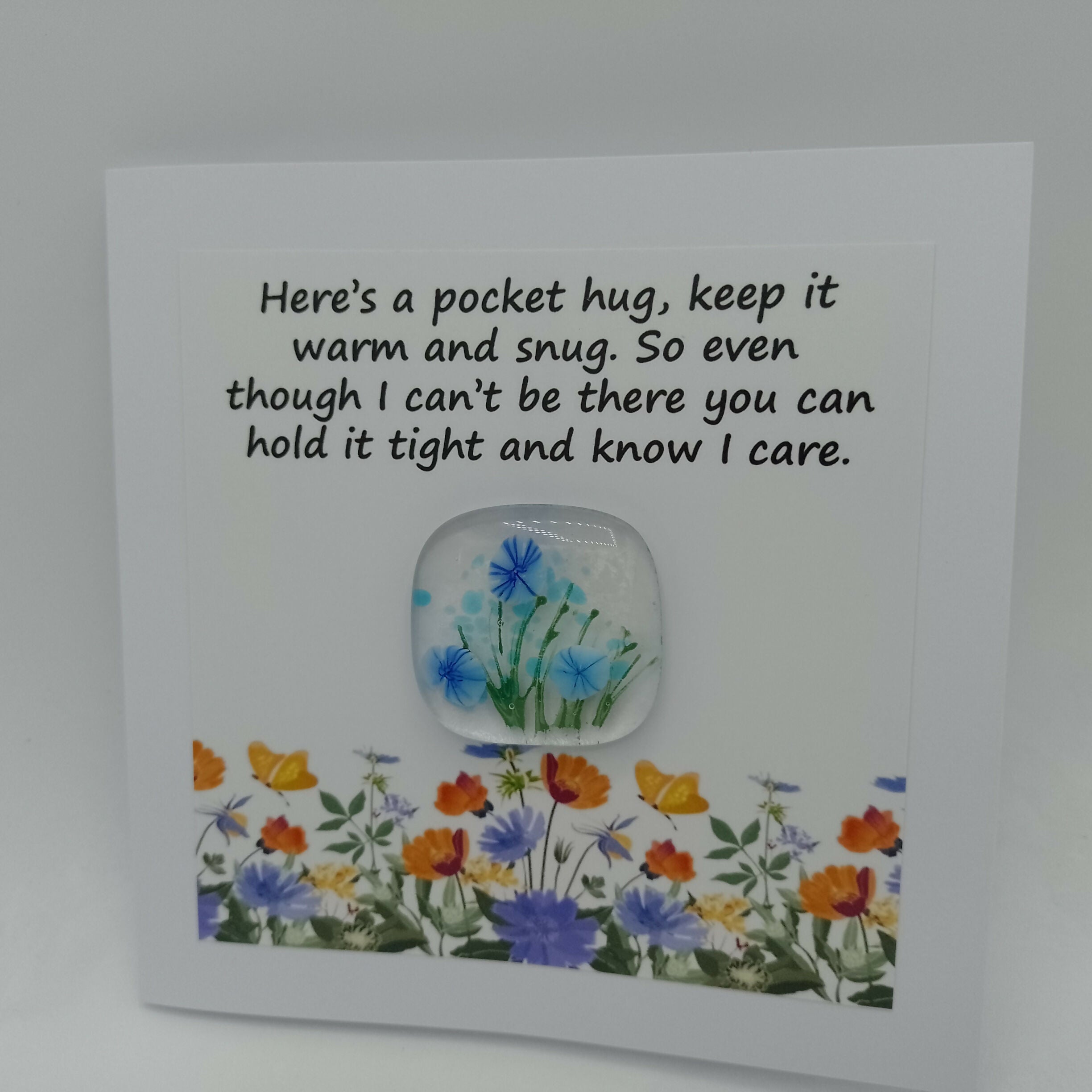 Fused Glass Pocket Hug Card