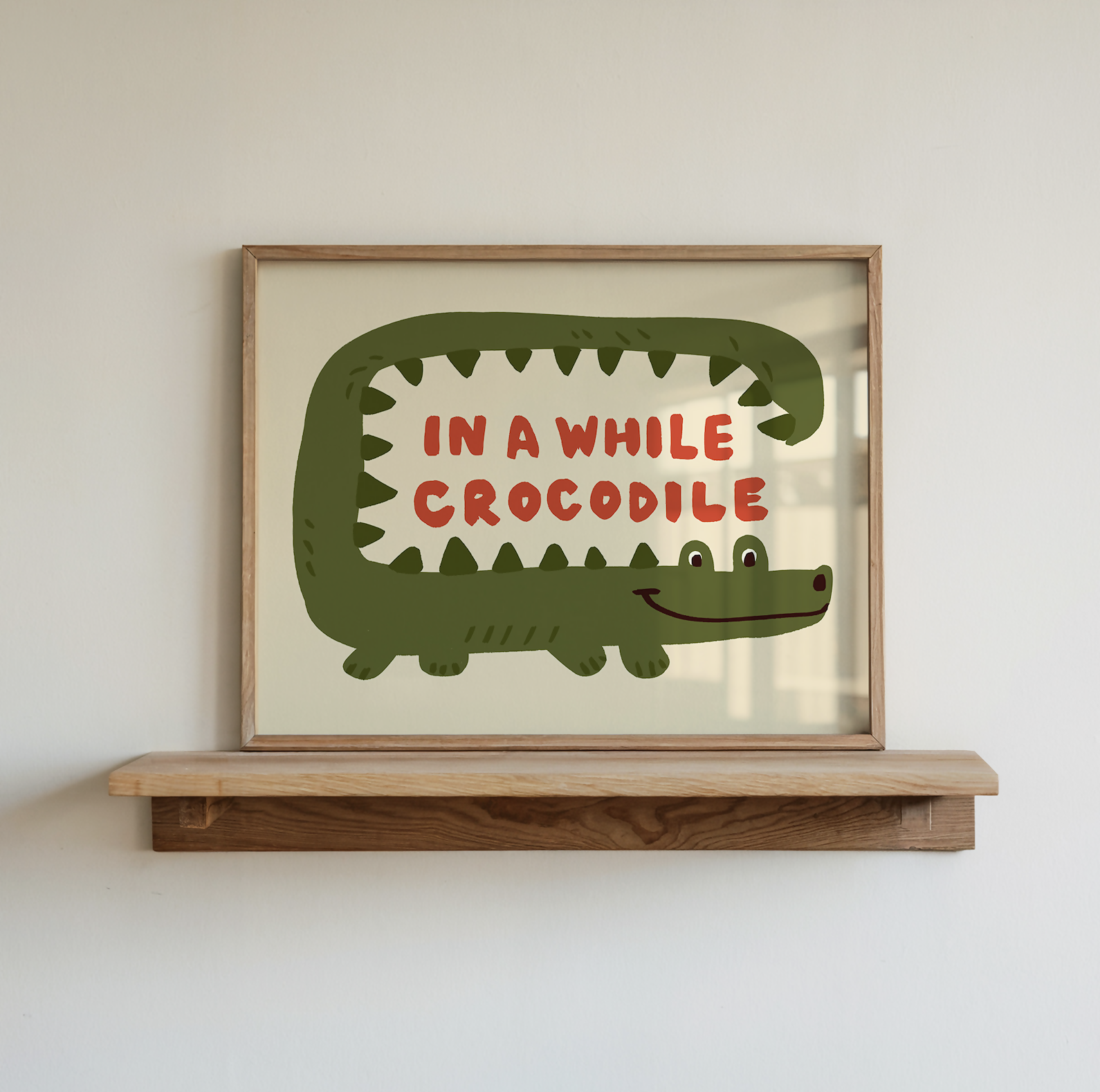 In A While Crocodile Kids Art Print