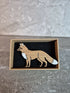 Handcrafted Cherry Veneered Red Fox Pin