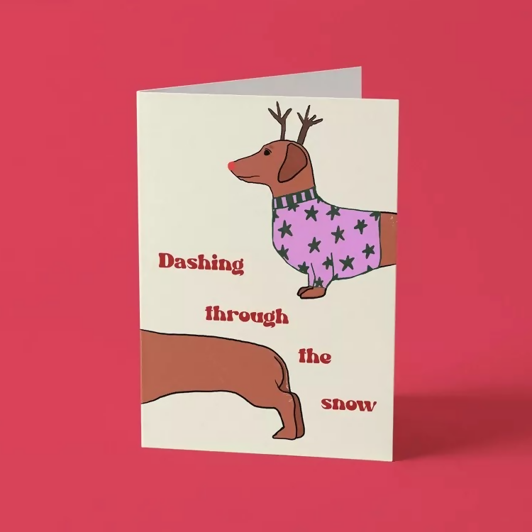 Dashing Through The Snow Card