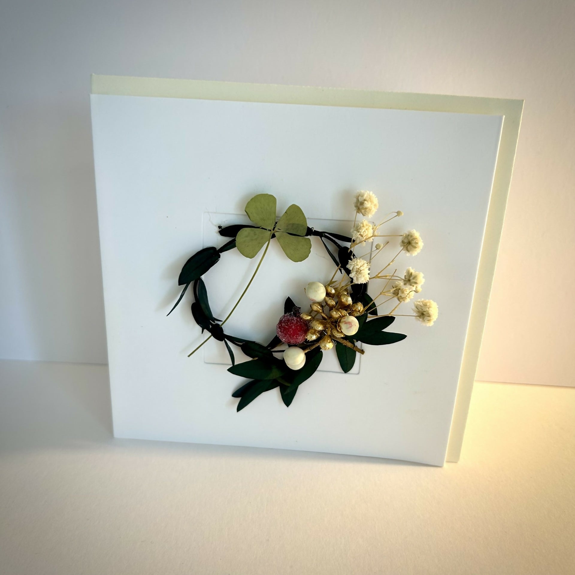 3D Wreath Christmas Card