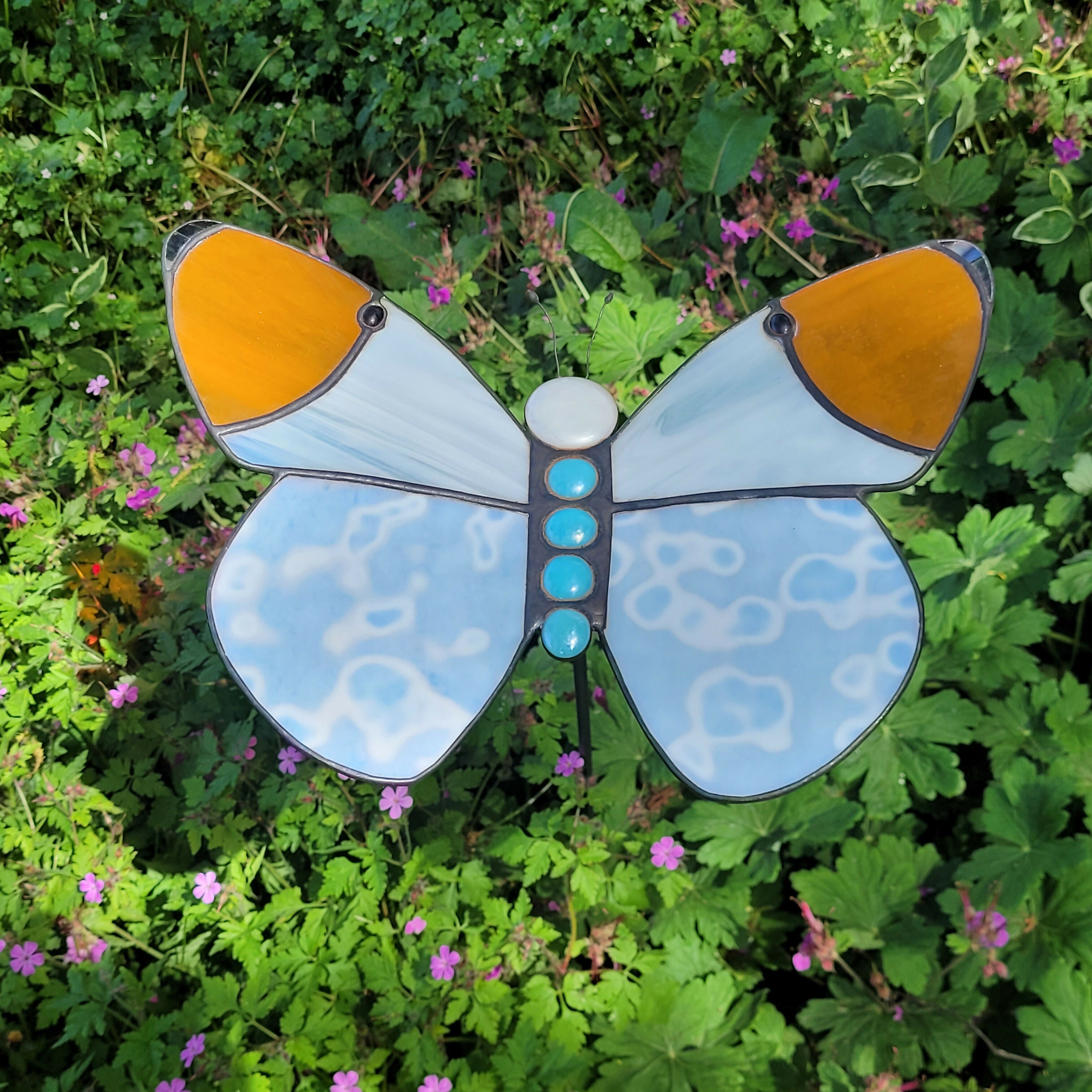 Garden Stake Butterfly Orange Tip (Large)