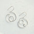Sterling Silver Swirl Dangly Earrings