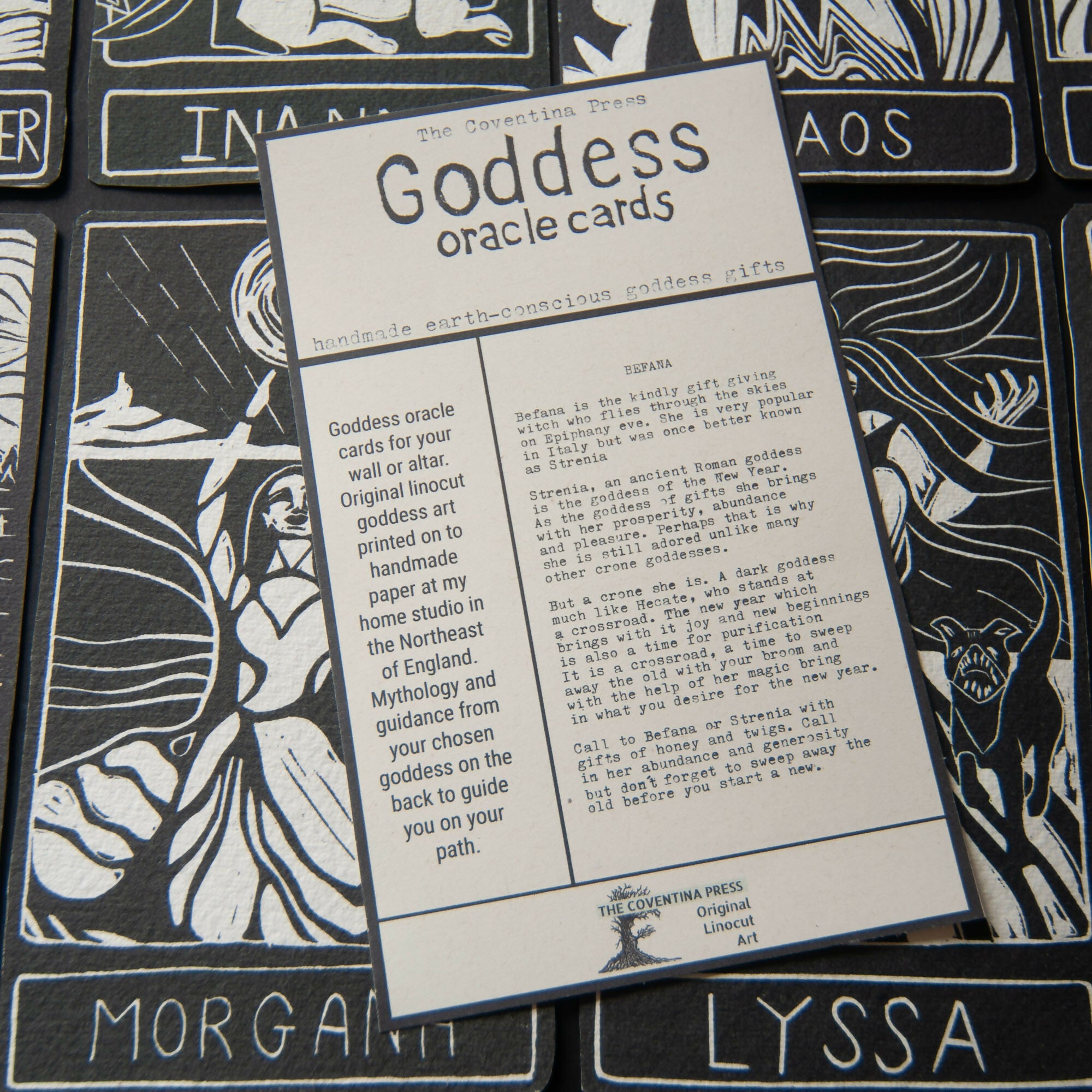 BEFANA WITCH GODDESS ALTAR CARD