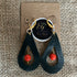 Forest Whisper Teardrop Earrings – Emerald & Red