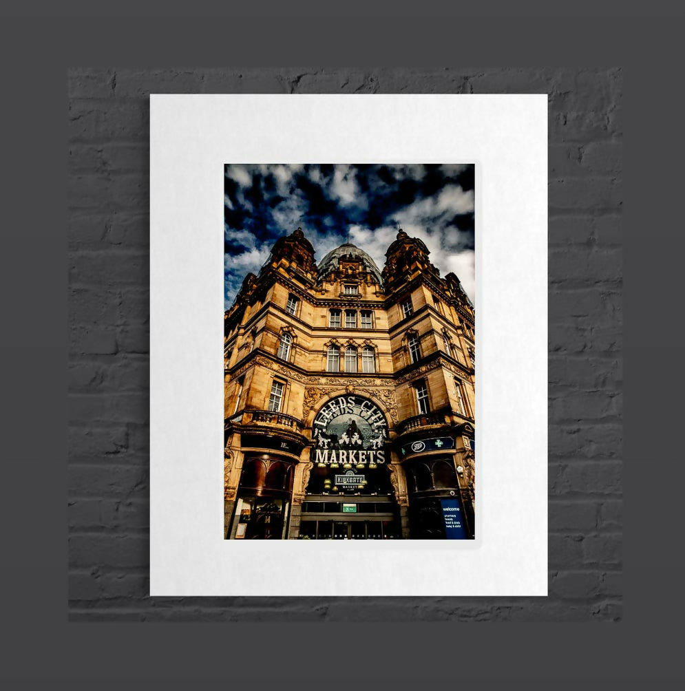 Leeds City Markets, Mounted Photographic Print