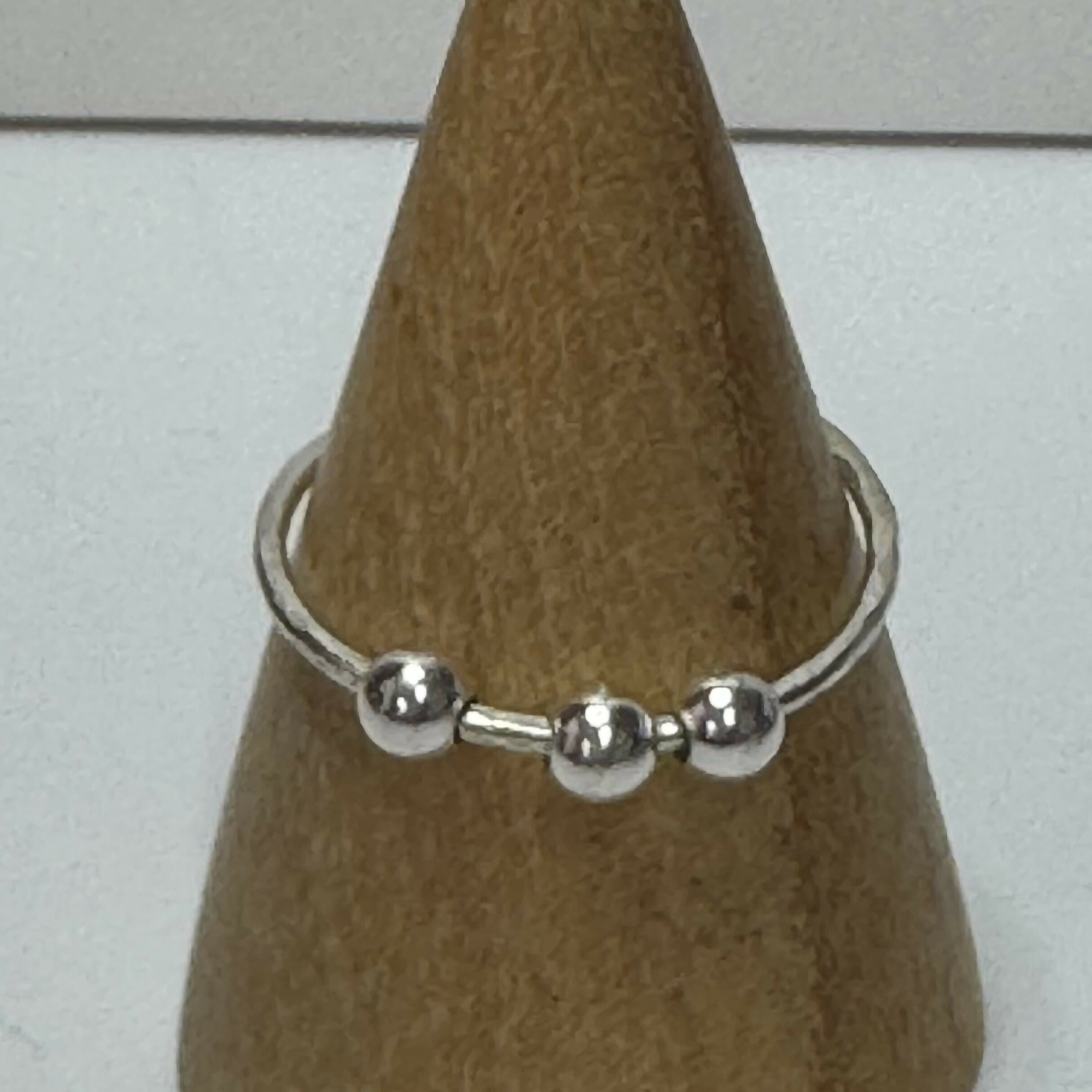 Sterling silver fidget ring