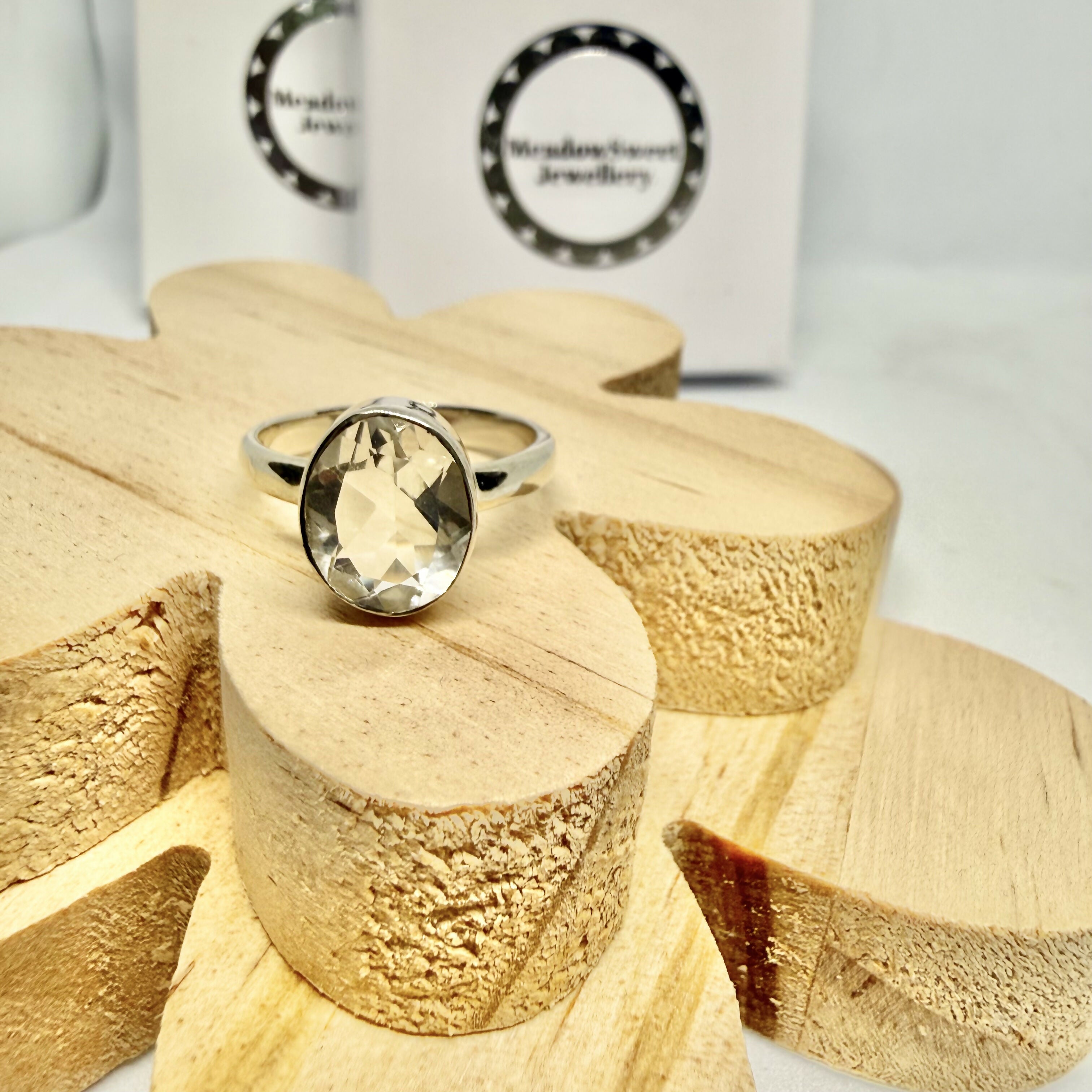 PRASIOLITE RING SIZE O 1/2