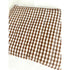 Brown Gingham Quilted Coin Purse / Card Holder