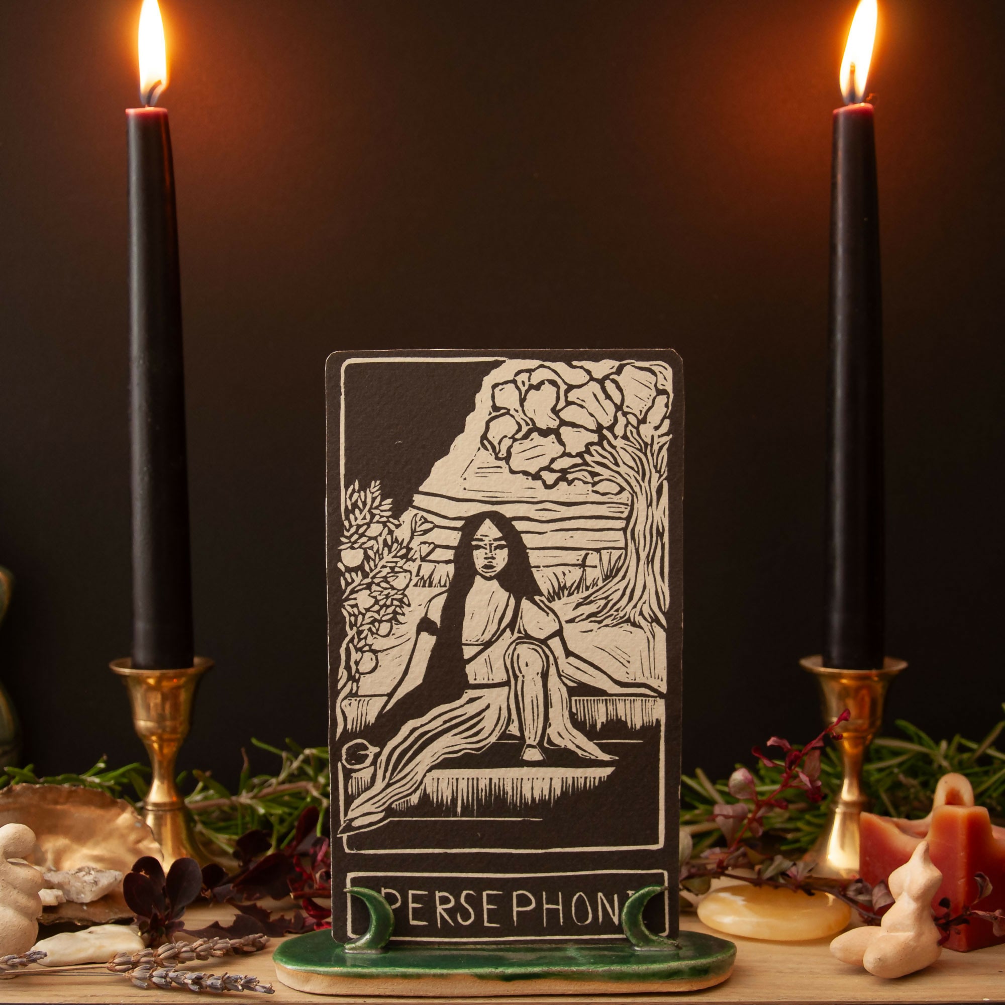 PERSEPHONE GODDESS ALTAR CARD