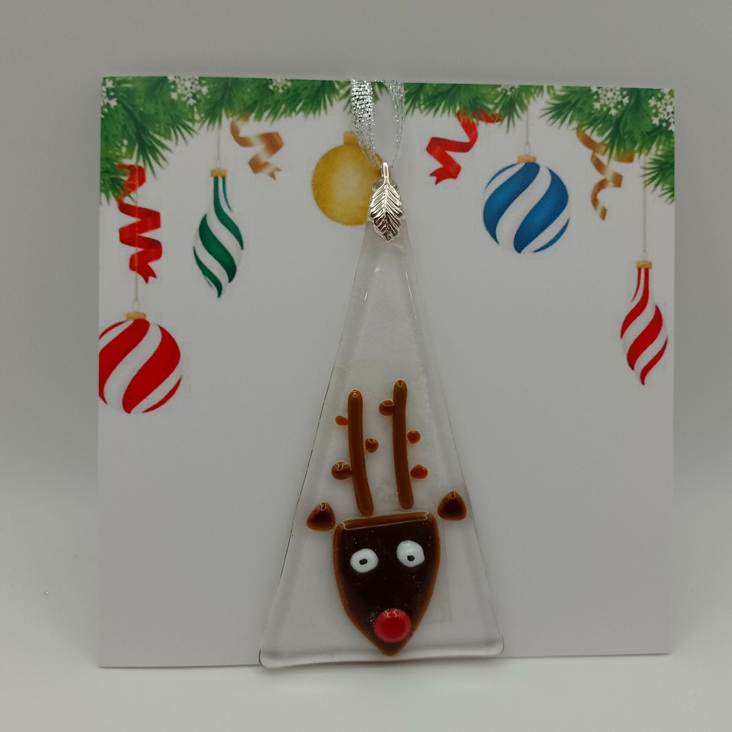 Fused Glass Christmas Card