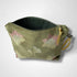 Lotus Flower Olive Green Velvet Makeup Bag
