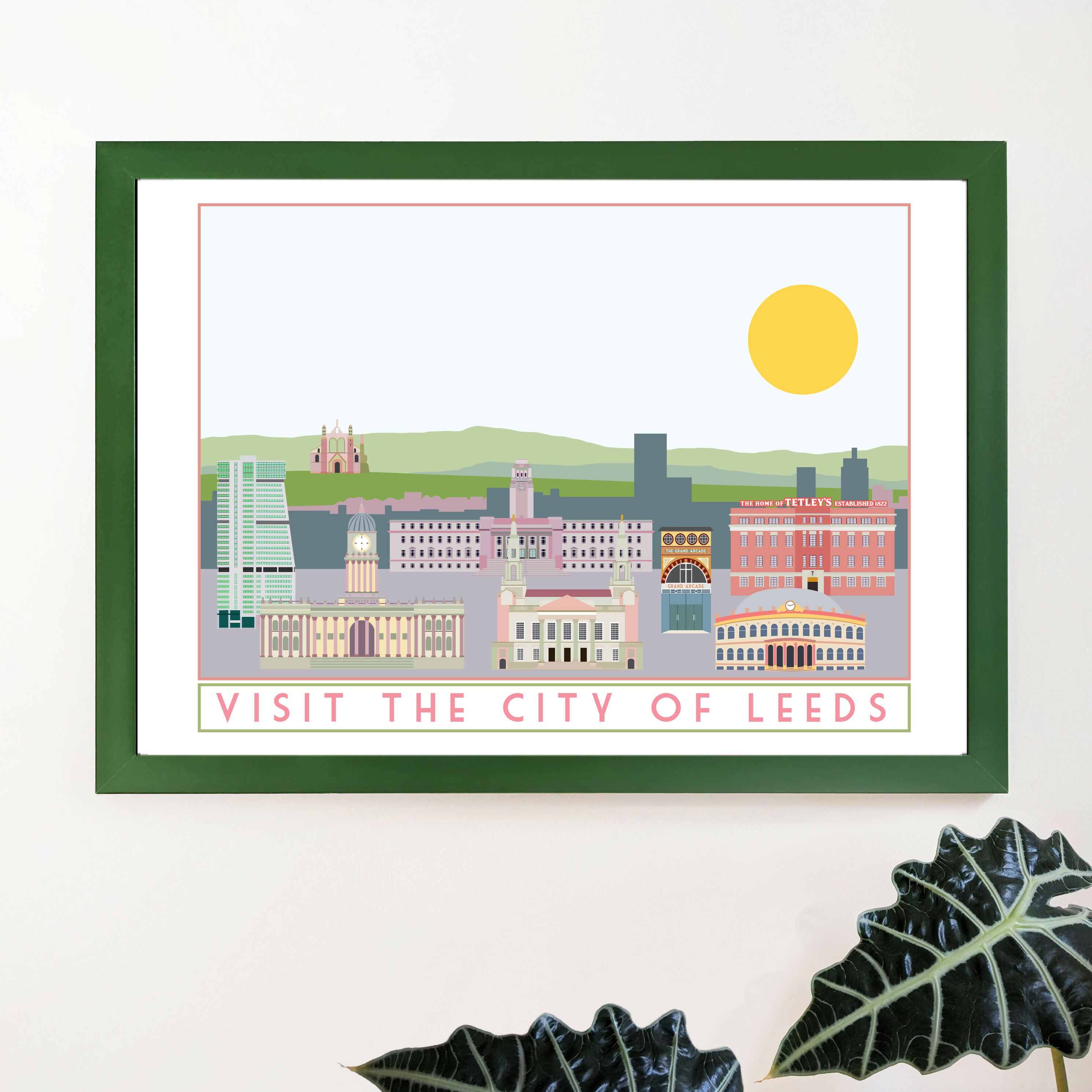 Leeds Travel Poster
