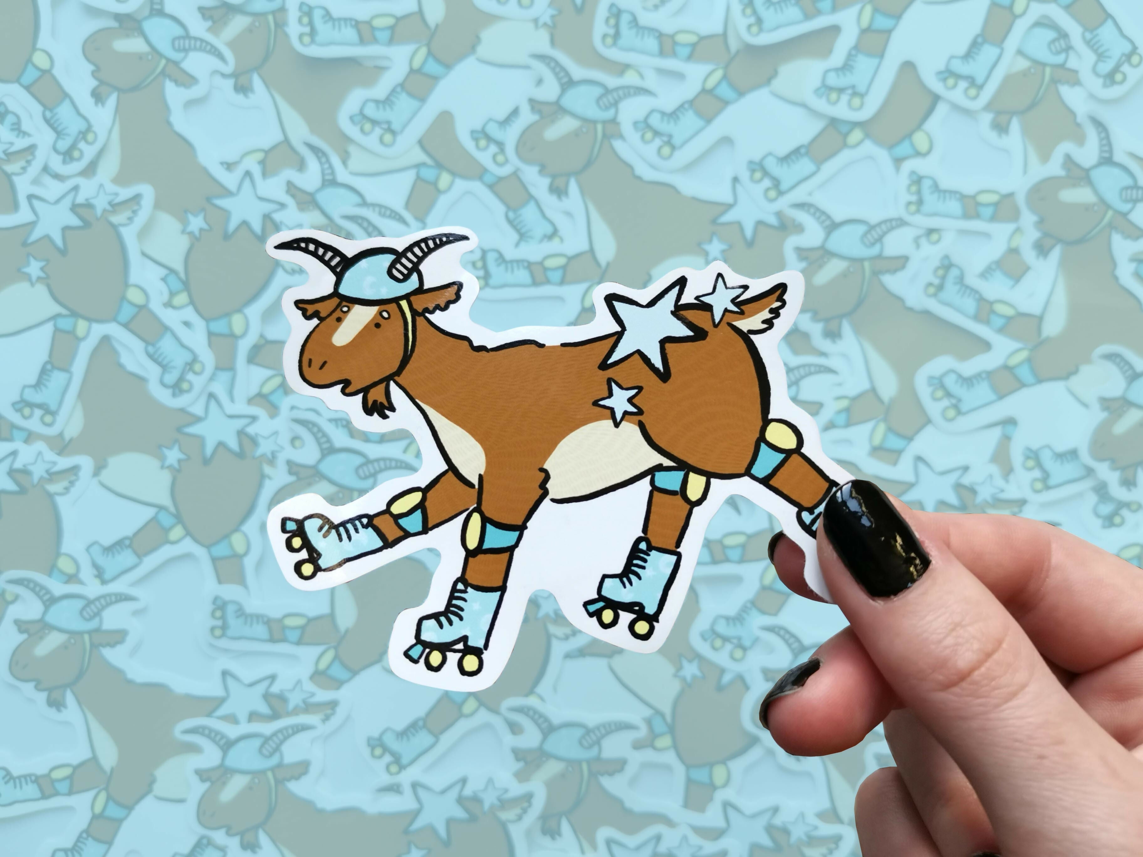 Skater Goat Vinyl Sticker