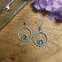 Stunning Circle & Turquoise Earrings