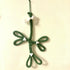 Wooly wire mistletoe Christmas decoration