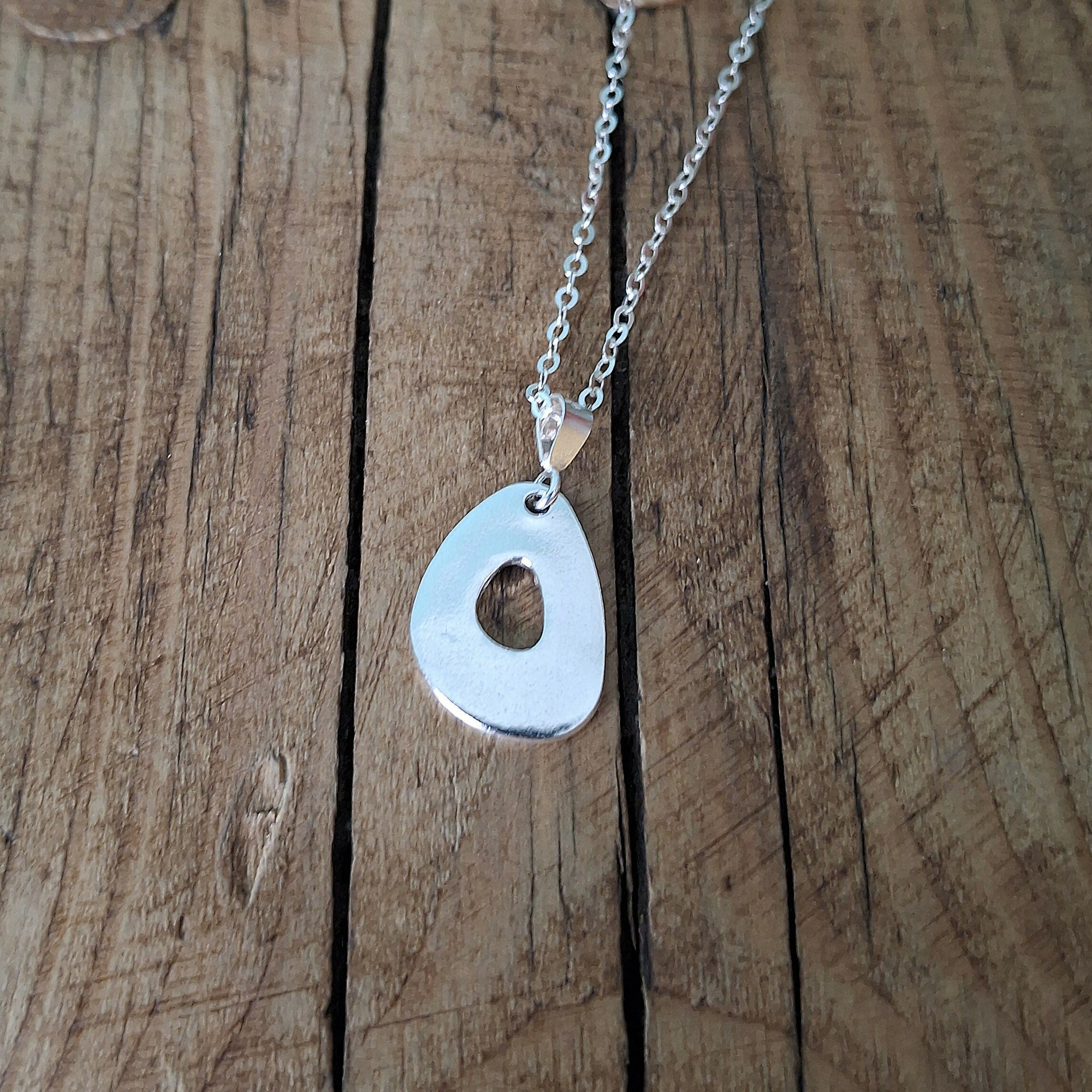 Handmade Asymmetrical Silver Necklace