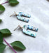 Aqua Collection - Arch Polymer Clay Earrings